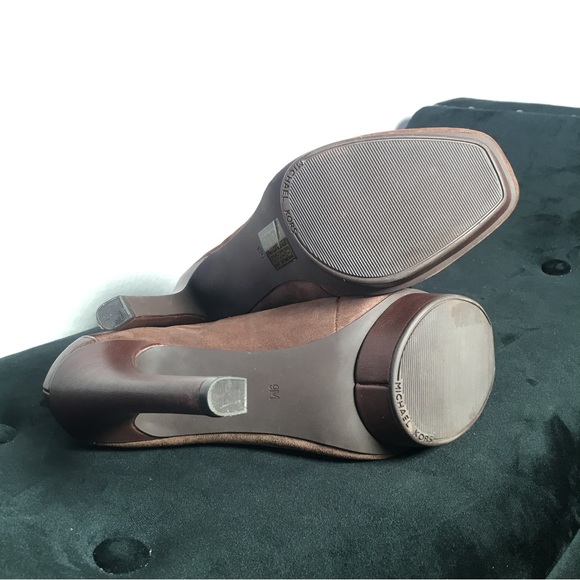 Michael Kors Suede Sophia Oxford Heels Size 9M - Picture 6 of 9